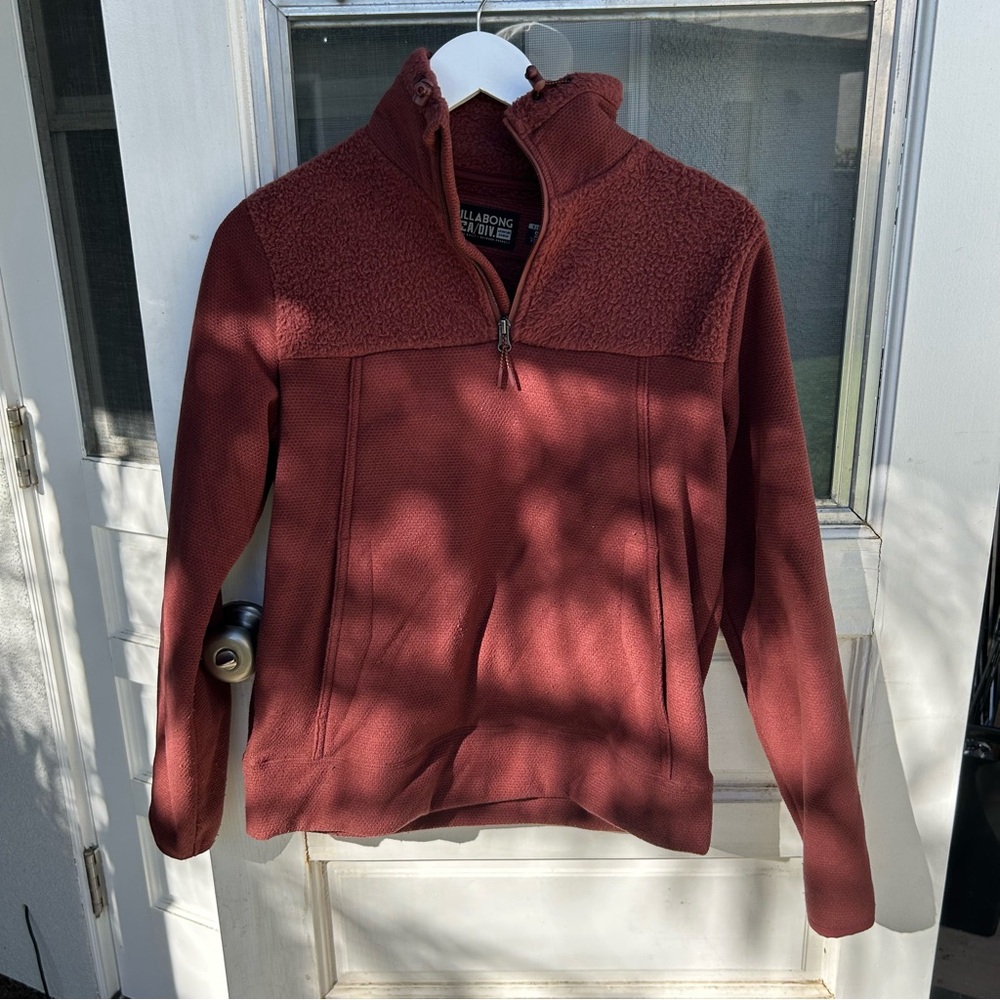 Billabong A/DIV Mock-Neck Half Zip Fleece Sweatshirt